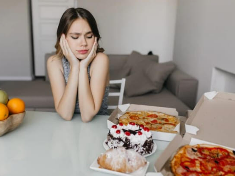 Ilustrasi menahan lapar