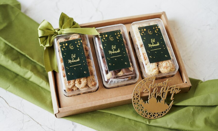 Ilustrasi hampers kue kering. (dok. freepik)