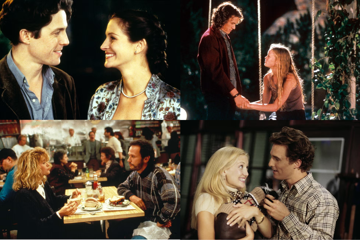 Ilustrasi film rom-com legendaris. (Dok. HarperBazaar)