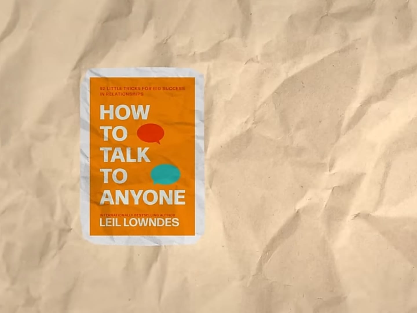 Buku How to Talk to Anyone. (YouTube Sebab Dulu)