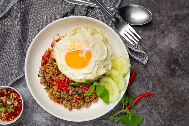 Ilustrasi nasi goreng legendaris. (freepik)