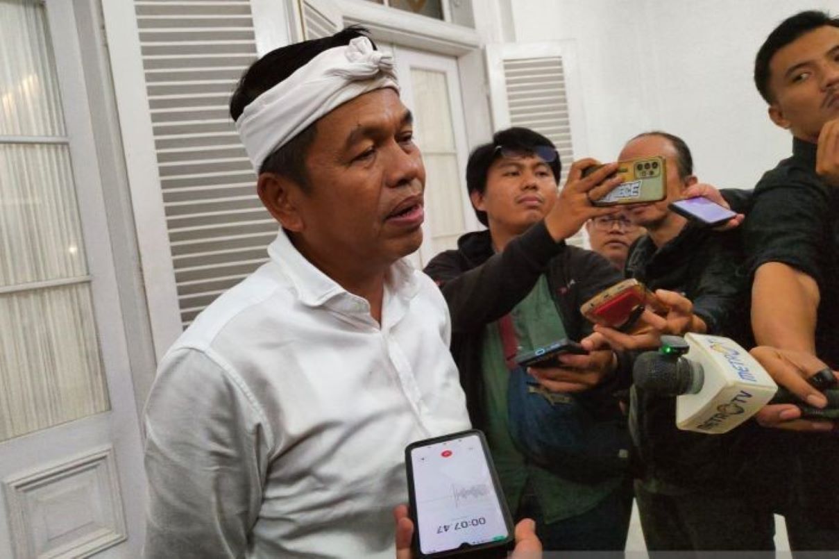 Gubernur Jawa Barat Dedi Mulyadi. (Ricky Prayoga/Antara)