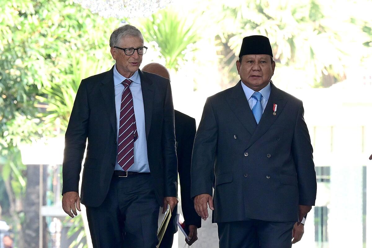 Presiden Prabowo Subianto menerima kunjungan tokoh filantropi dunia Bill Gates di Istana Merdeka. (Dok. setneg.go.id).