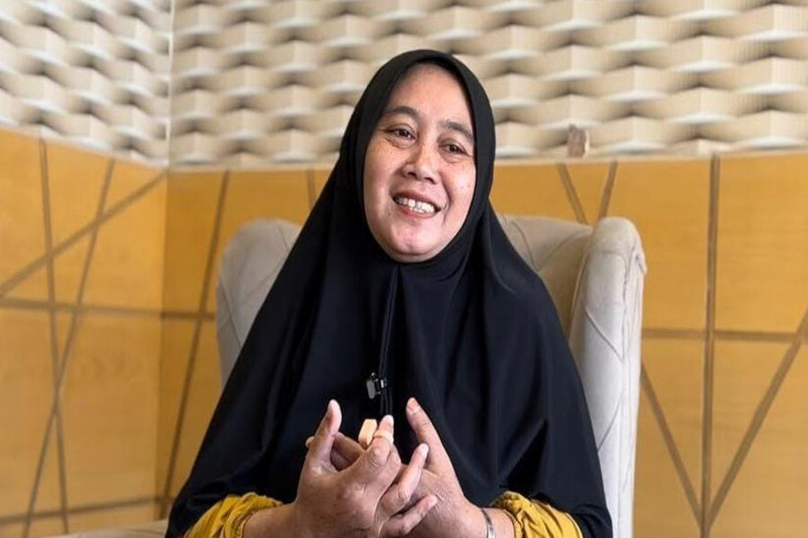 Jemaah haji asal Kediri Kanti, mengapresiasi fasilitas penginapan dan keramahan petugas. (Dok. kemenag.go.id)