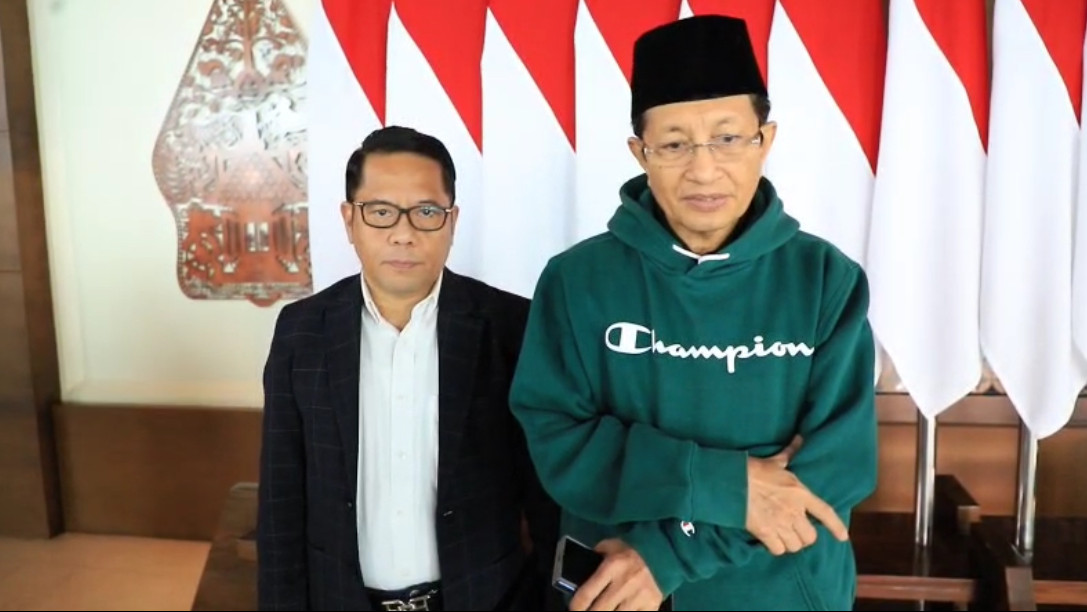 Menteri Agama Nasaruddin Umar saat bersiap bertolak ke Amerika Serikat dari Bandara Soekarno-Hatta (Dok. kemenag.go.id)