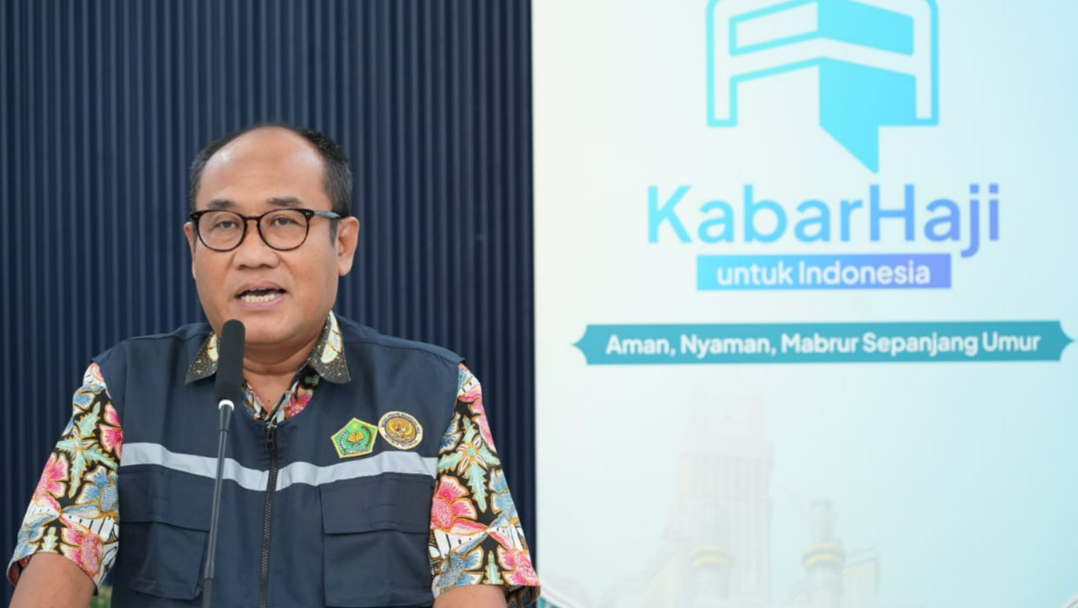 Kepala Pusat Kesehatan Haji Liliek Marhaendro Susilo menjelaskan bagaimana Pemerintah memantau kesehatan para jamaah haji secara real time (Dok. kemenag.go.id)