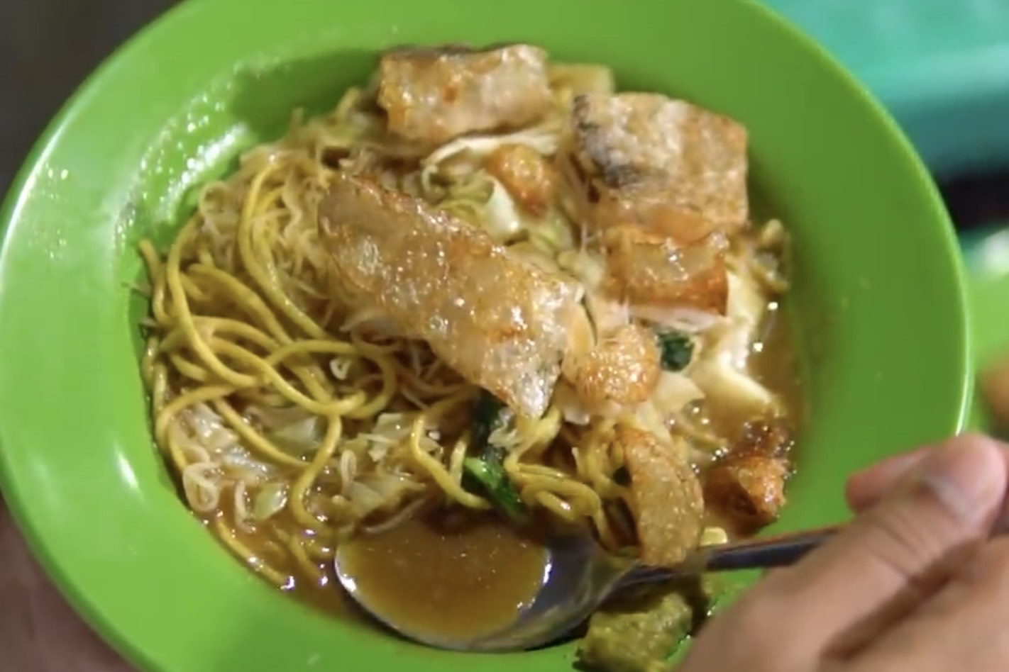 Mie Petruk khas Cirebon. (tangkap layar YouTube Dyodoran)