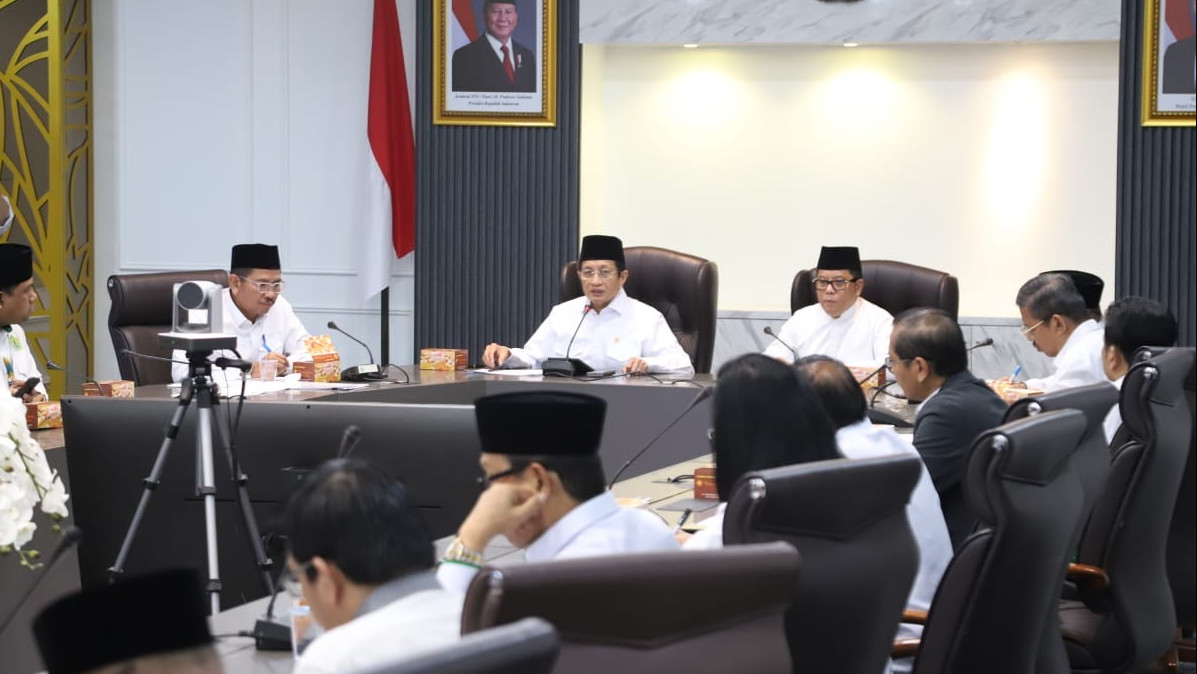 Menteri Agama Nasaruddin Umar memimpin breakfast meeting bersama pejabat Kemenag pusat dan daerah di Jakarta (Dok. kemenag.go.id)