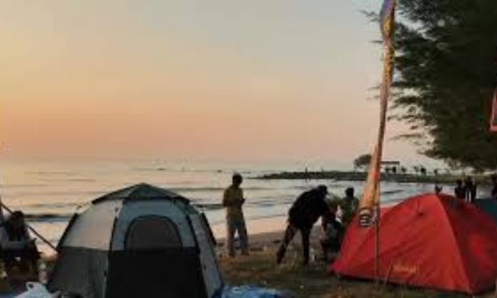 Pantai Cemara Indah, Indramayu. (TikTok/@pantaicemaraindah)