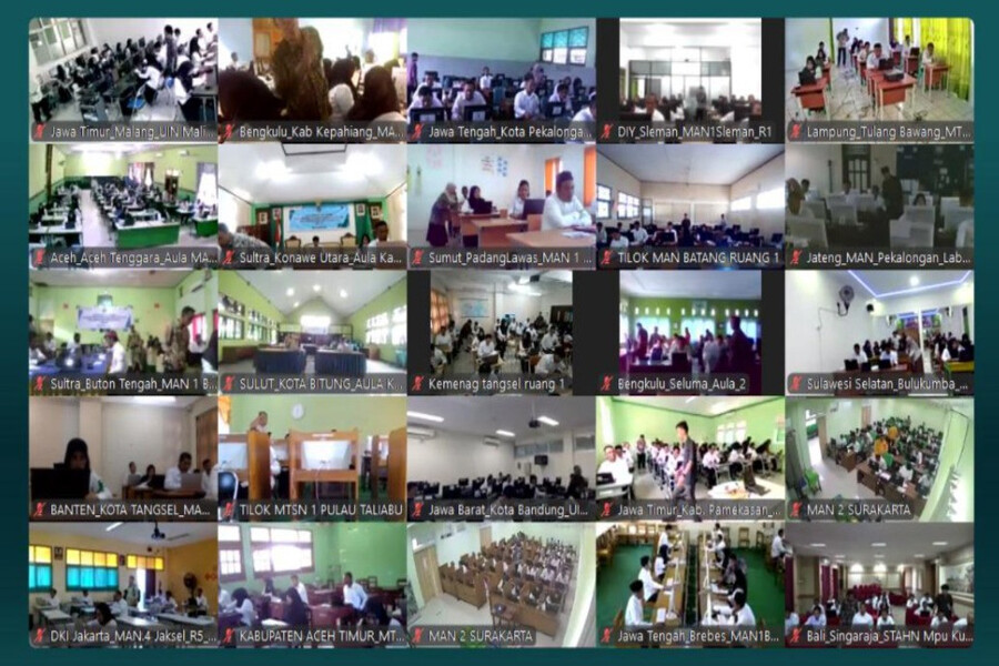 Peserta Seleksi Kompetensi Teknis Tambahan (SKTT) PPPK Kementerian Agama tampak serius mengikuti ujian yang digelar serentak di berbagai titik lokasi dalam dan luar negeri, Sabtu (31/5/2025).