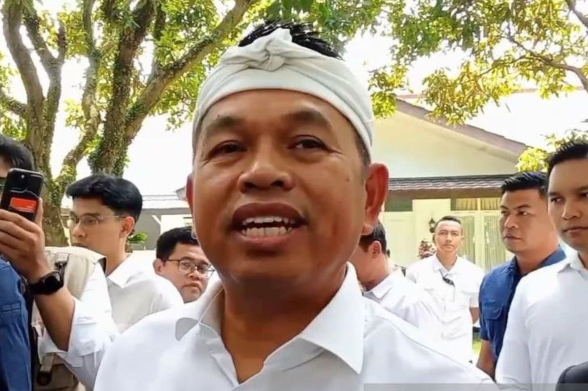 Gubernur Jawa Barat Dedi Mulyadi. (Ricky Prayoga/Antara)