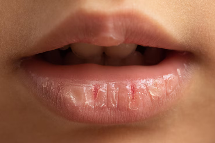 Ilustrasi bibir kering (Dok. Freepik)