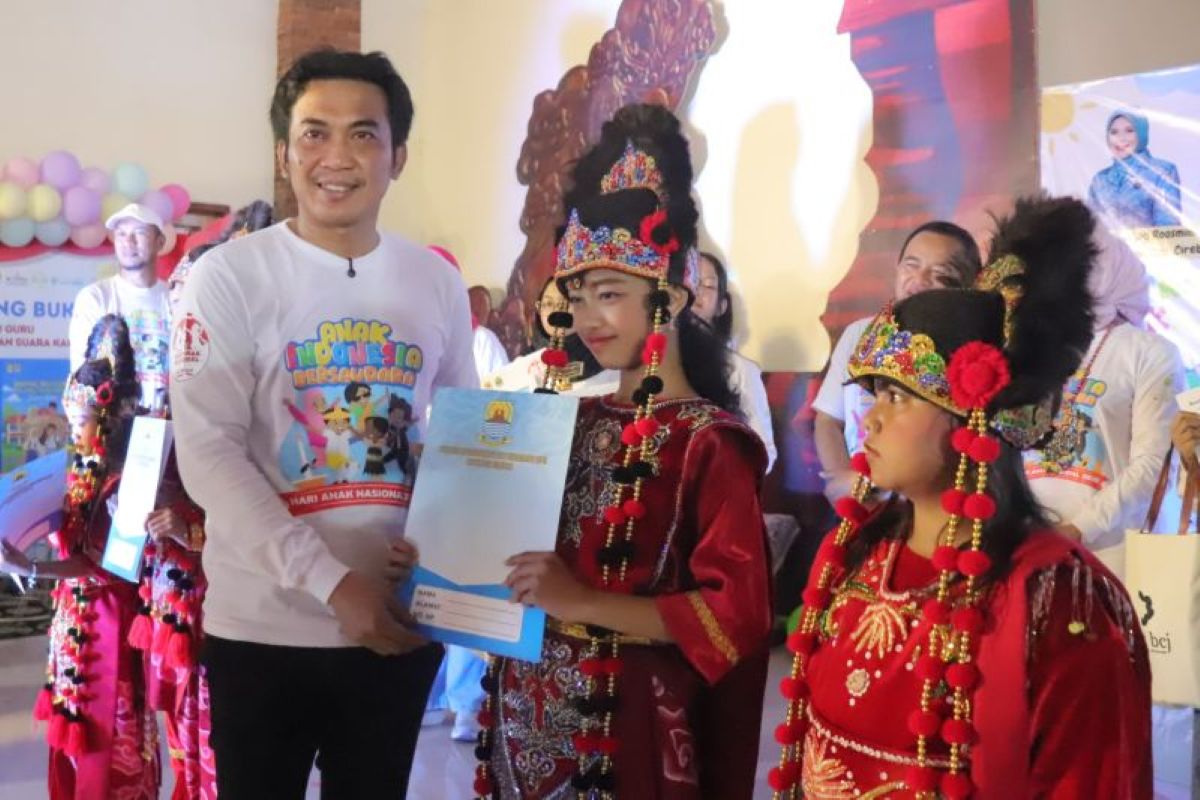 Peringatan Hari Anak Nasional di Cirebon, Rabu (23/7). (Pemkab Cirebon/Antara)