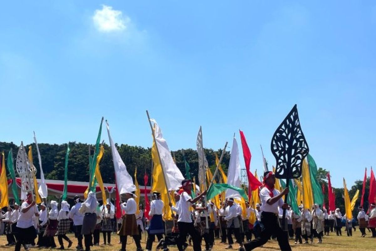 Pertunjukkan Drama Kolosal Meriahkan HUT Ke-80 RI di Cirebon