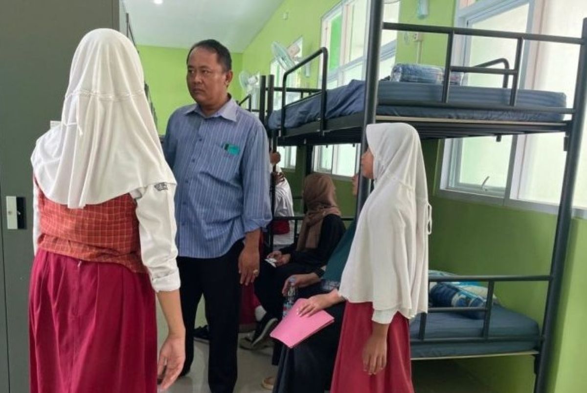 Sekolah Rakyat Terintegrasi 1 Kota Cirebon. (Fathnur Rohman/Antara)