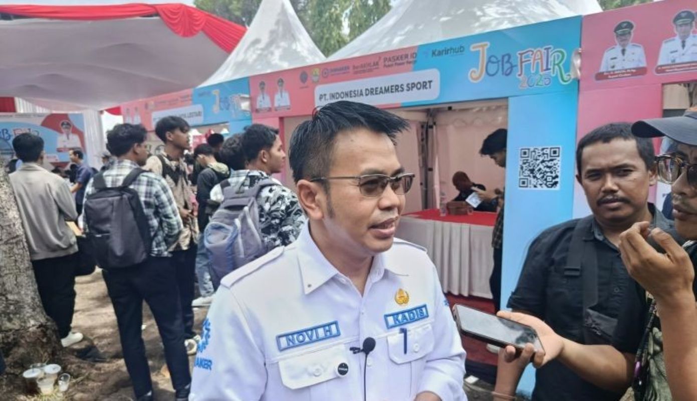 Bursa kerja di Kabupaten Cirebon. (Fathnur Rohman/Antara)