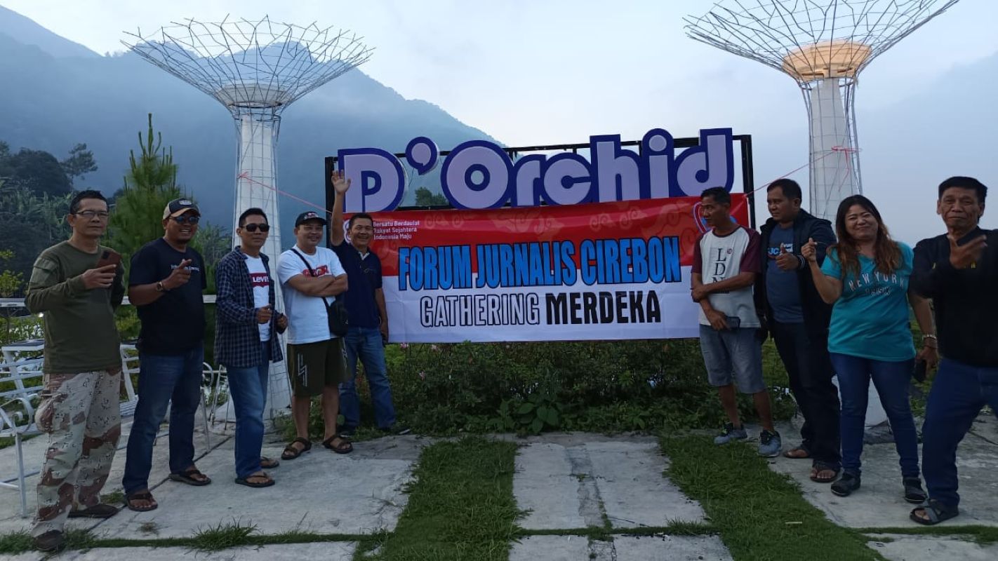 Ilustrasi kegitan Forum Jurnalis Cirebon (FJC) di tempat wisata D