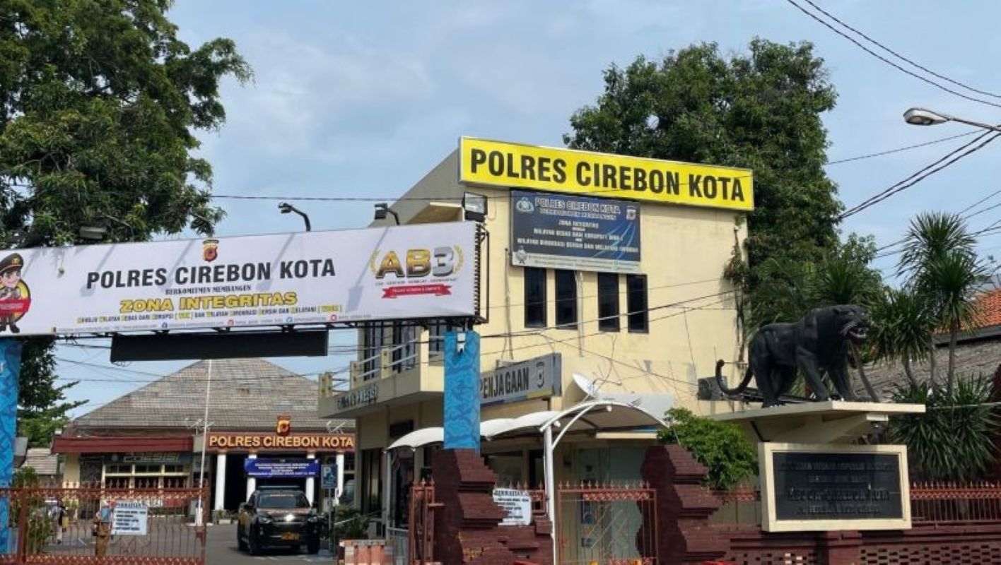 Kantor Polres Cirebon Kota. (Fathnur Rohman/Antara)