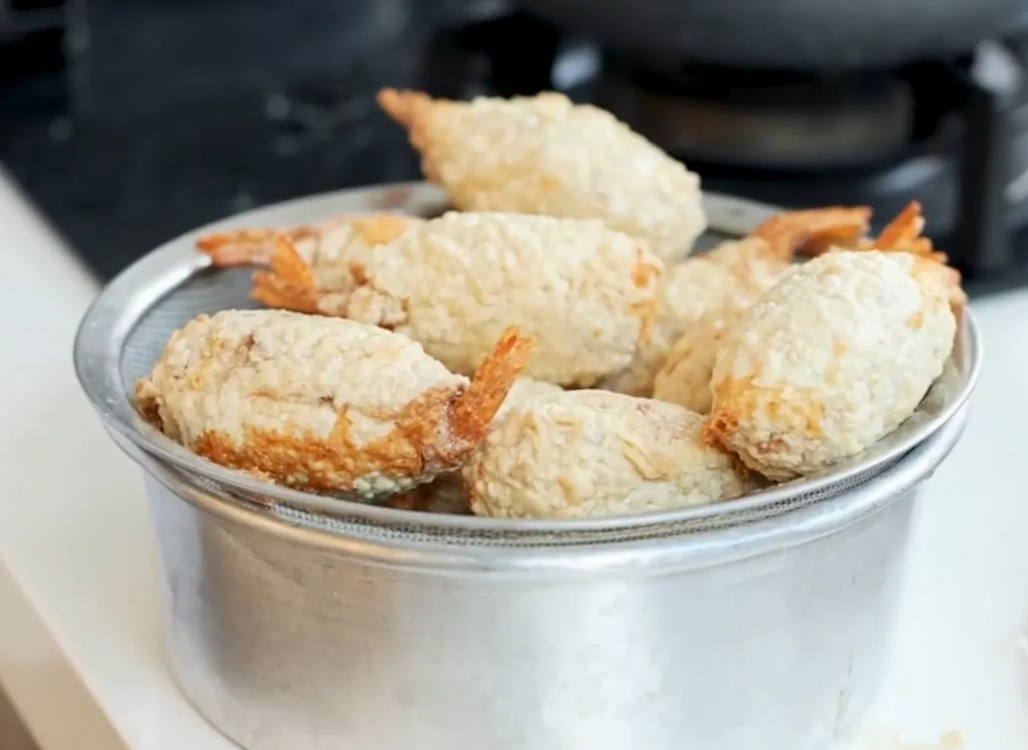 Cara membuat udang lapis ham keju (Dok. Cookpad)