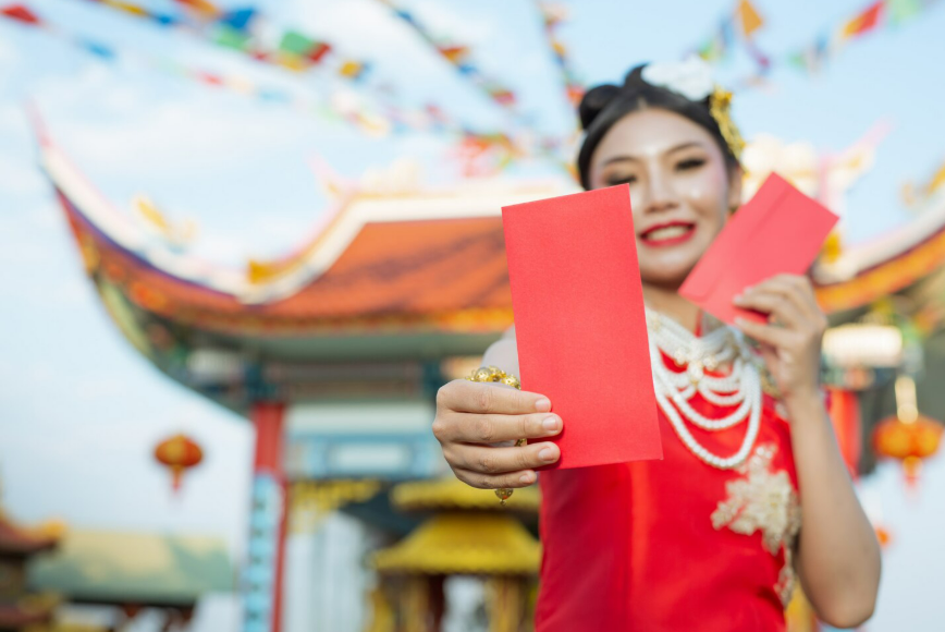 Ilustrasi angpau Imlek (Dok. Freepik)