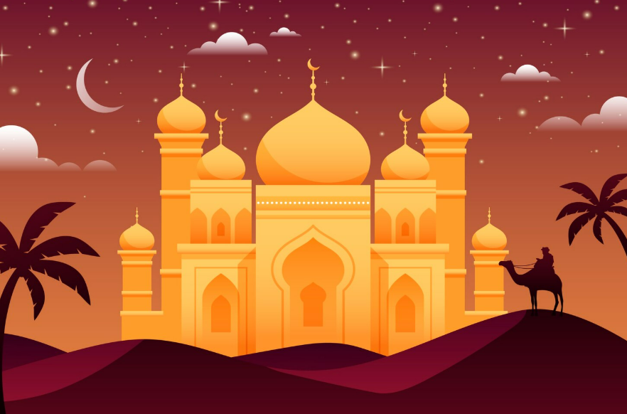 Ilustrasi jadwal sholat (Dok. Freepik)