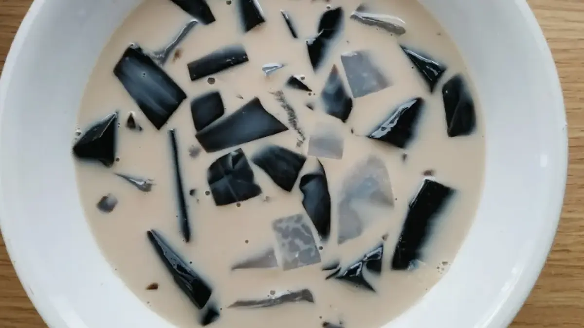 Es teh susu cincau (Cookpad) 