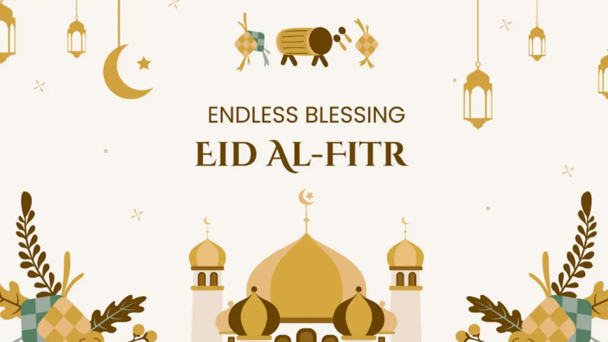 Ilustrasi ucapan selamat Idul Fitri (Freepik)