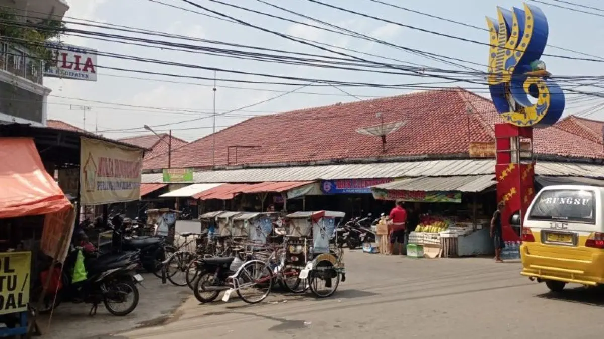 Pasar Kadipaten di Majalengka. (Pemkab Majalengka/Antara)