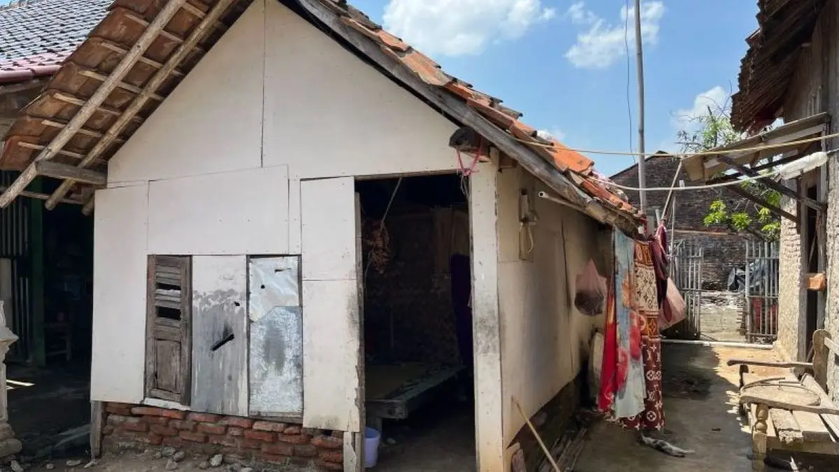 Rumah warga yang masuk kategori RTLH di Cirebon. (Pemkab Cirebon/Antara)
