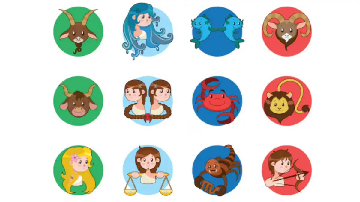Ilustrasi zodiak paling beruntung (Magnific)