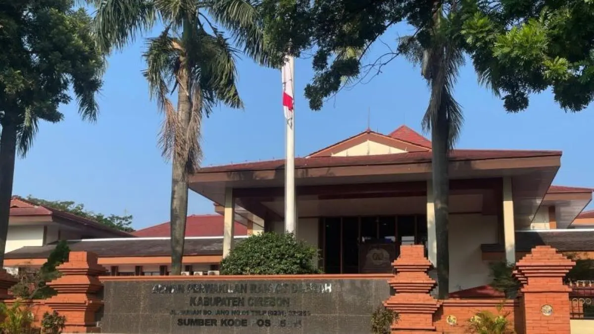 Kantor DPRD Kabupaten Cirebon. (Fathnur Rohman/Antara)
