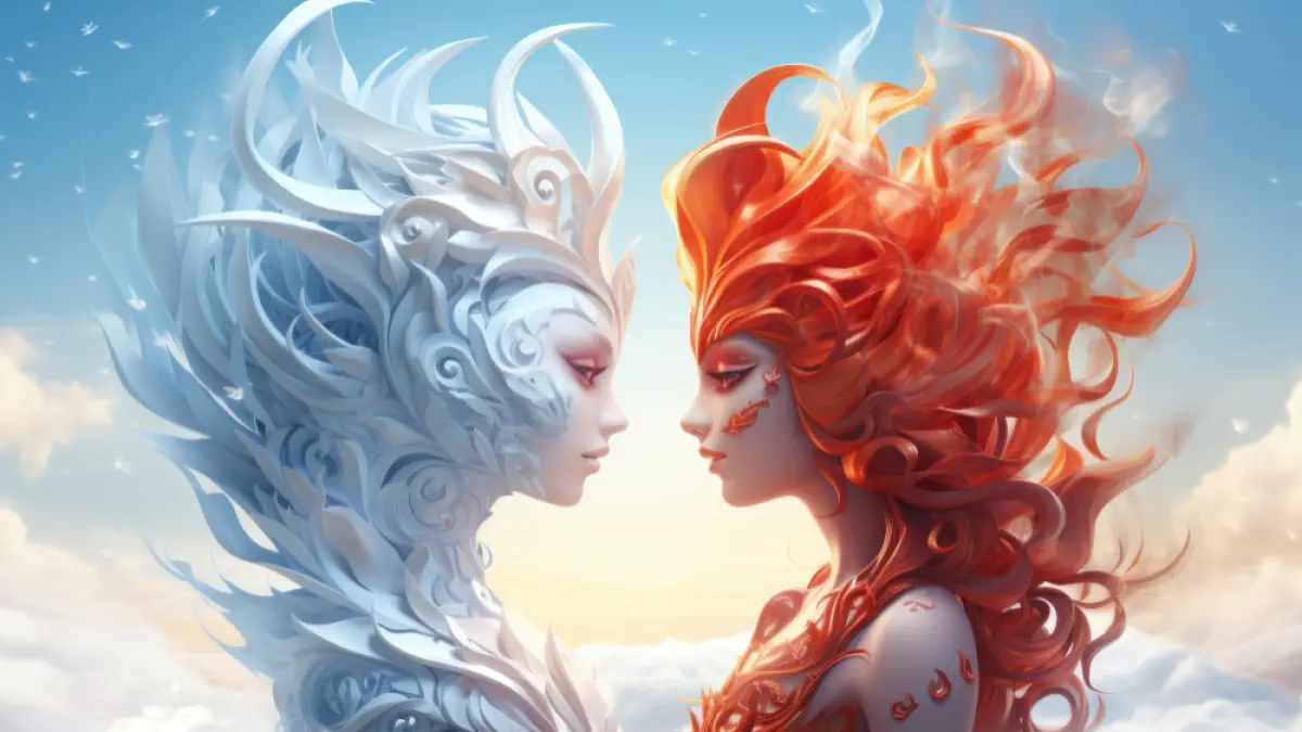 Ilustrasi zodiak Gemini (Magnific)
