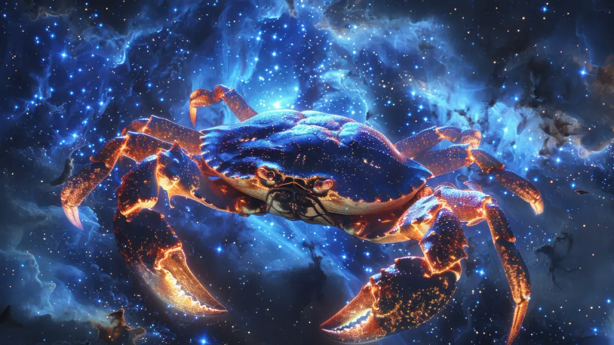 Ilustrasi zodiak Cancer (Magnific)