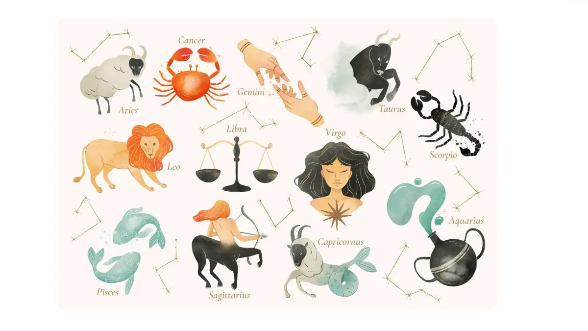 Ilustrasi ramalan zodiak (Magnific)