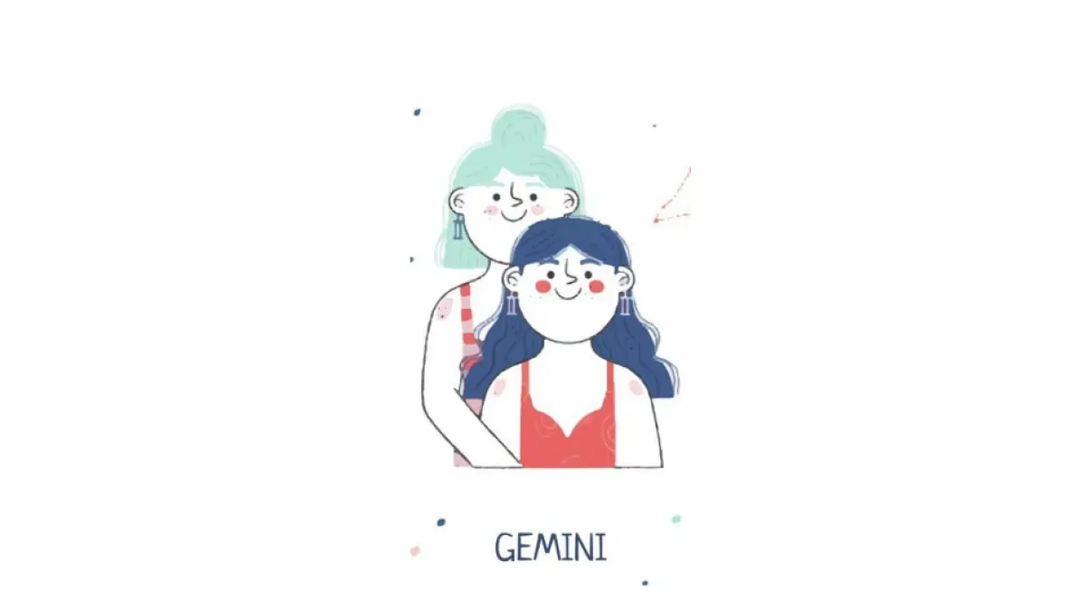 Ilustrasi zodiak Gemini (Magnific)