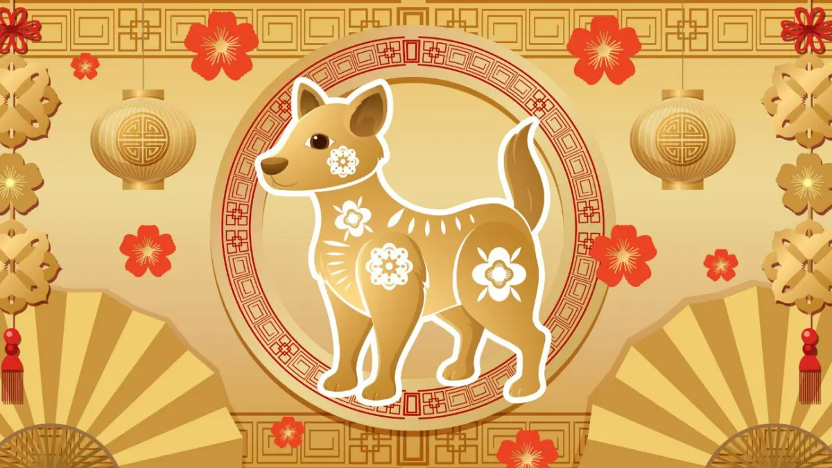 Ilustrasi shio Anjing (Magnific)