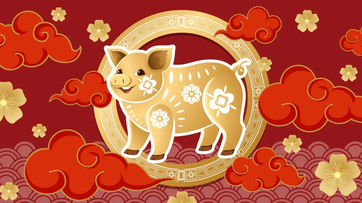 Ilustrasi shio Babi (Magnific)