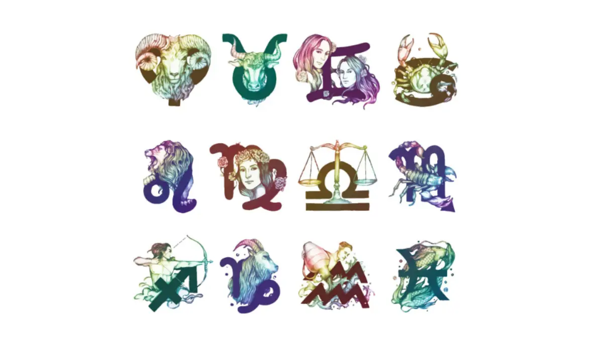 Ilustrasi ramalan 12 zodiak (Magnific)