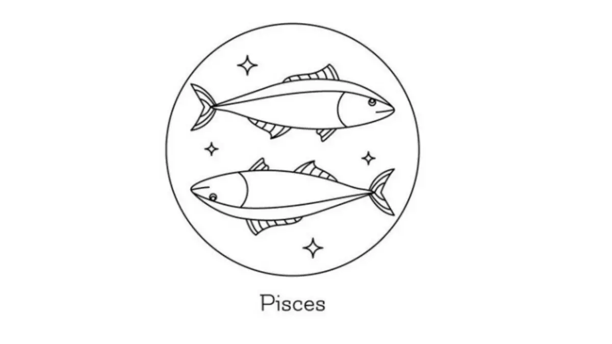 Ilustrasi zodiak Pisces (Magnific)