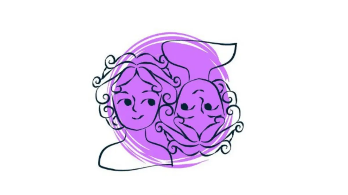 Ilustrasi zodiak Gemini (Magnific)