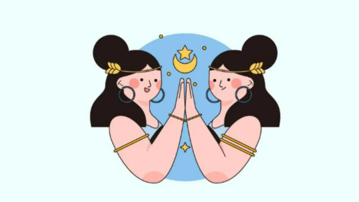 Ilustrasi zodiak Gemini (Magnific)