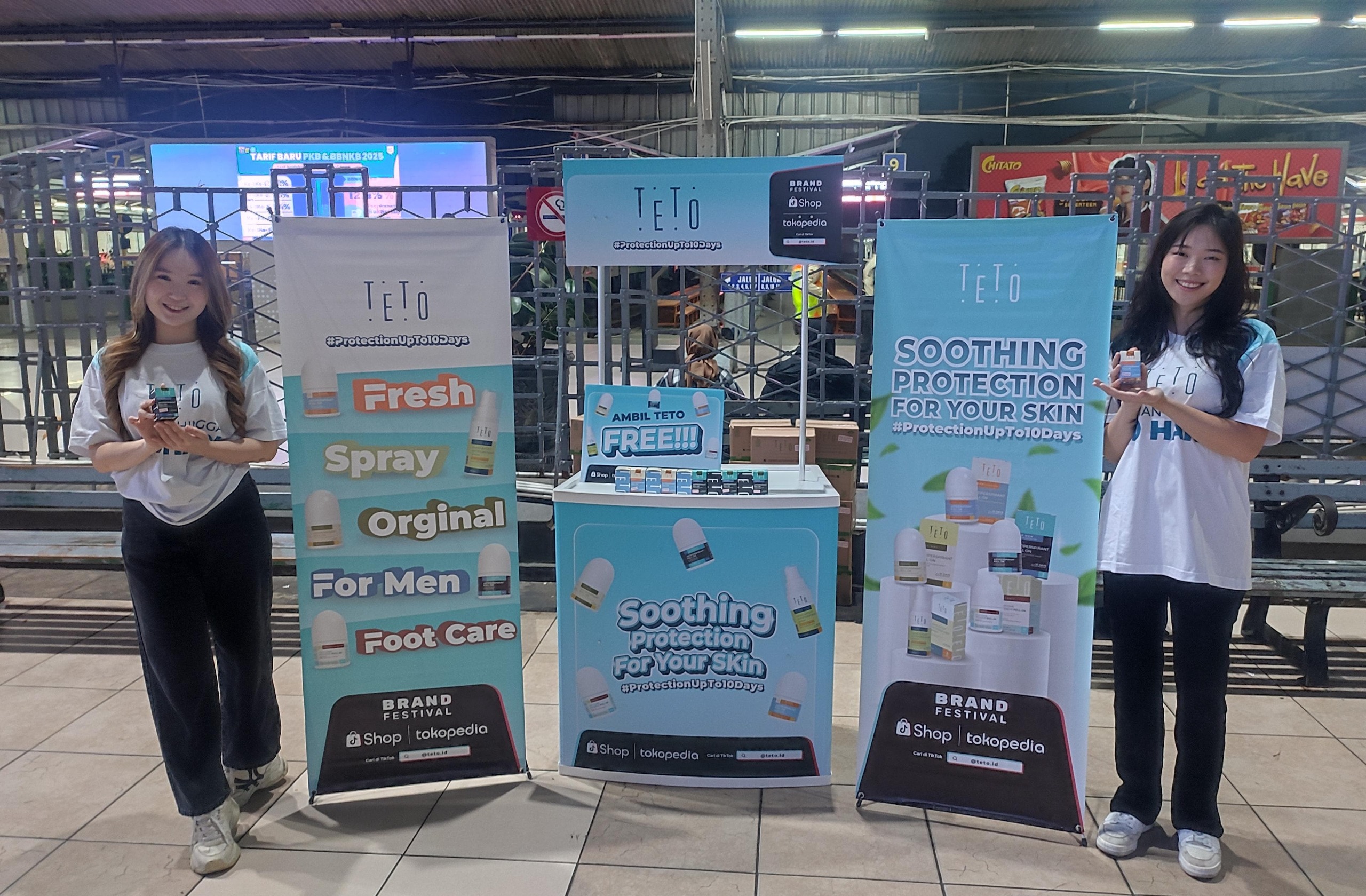 TETO Bagikan Produk Kecantikan di 5 jalur KRL Jabodetabek