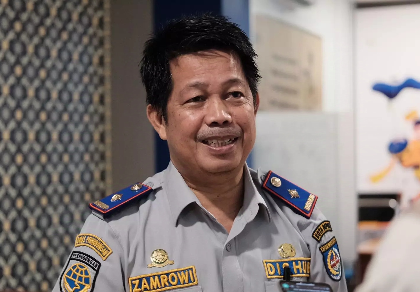 Zamroni, kepala Dinas Perhubungan Kota Depok.