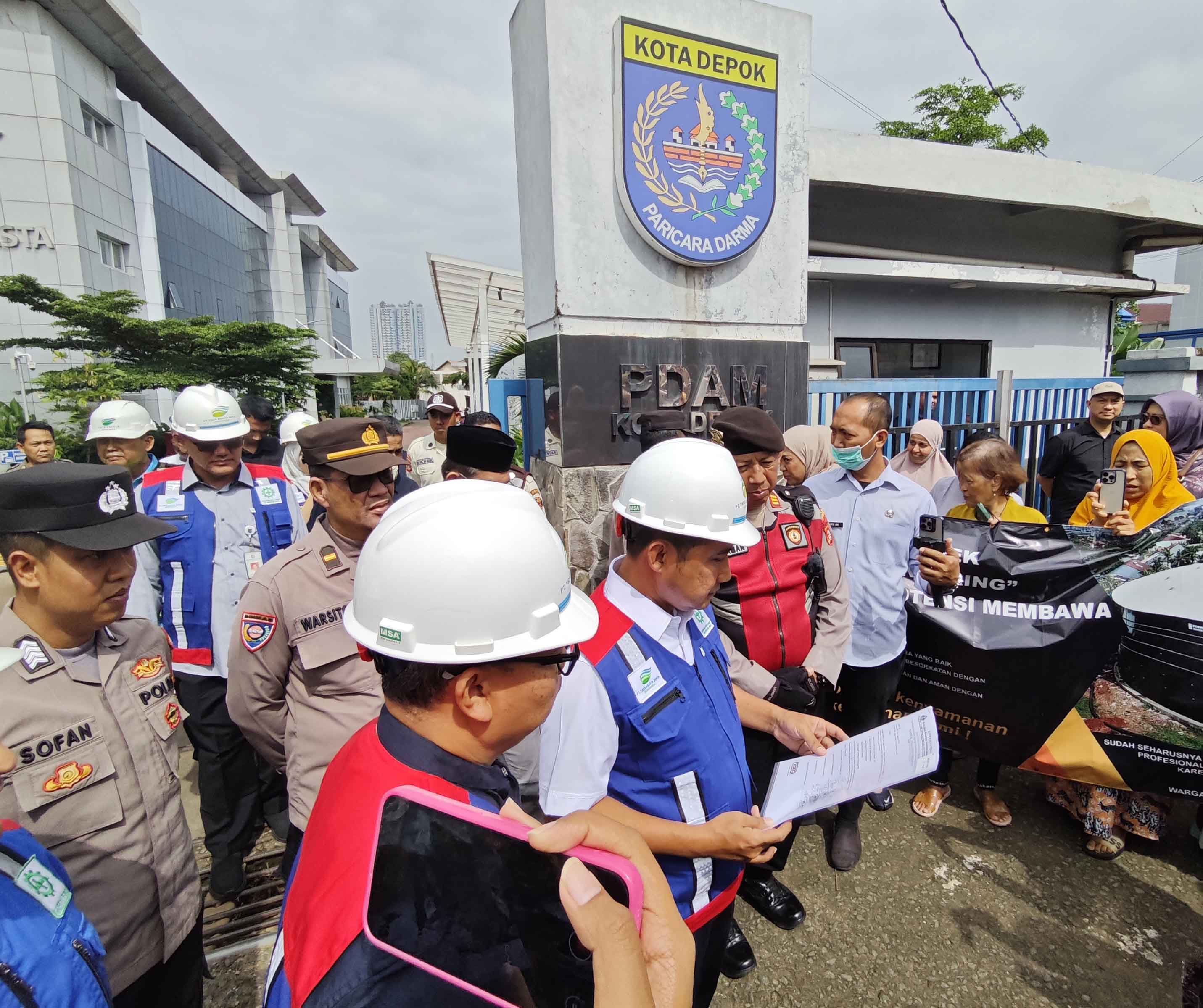 Warga Tolak Proyek Water Tank! Wakil Wali Kota Depok Datangi PDAM