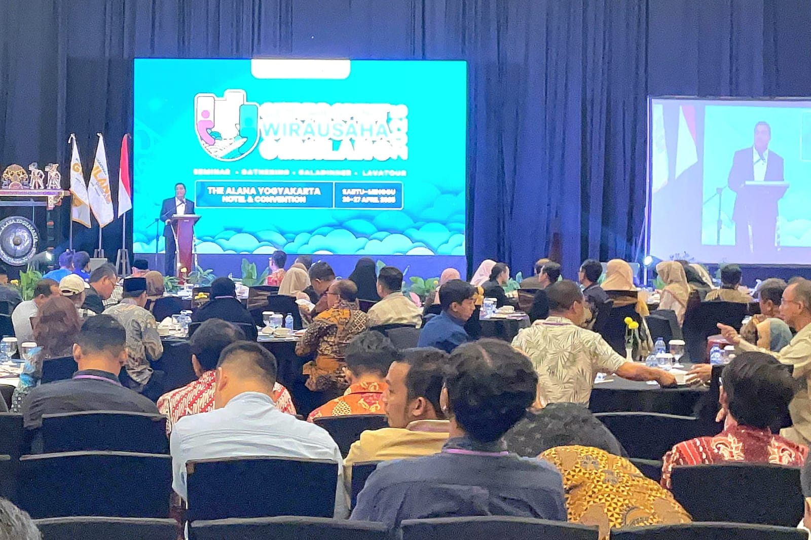 Para pengusaha berkumpul di Jogjakarta pada Sabtu (26/4/2024) dalam acara Gebyar Spirit Wirausaha Gemilang (GSWG) 2025.