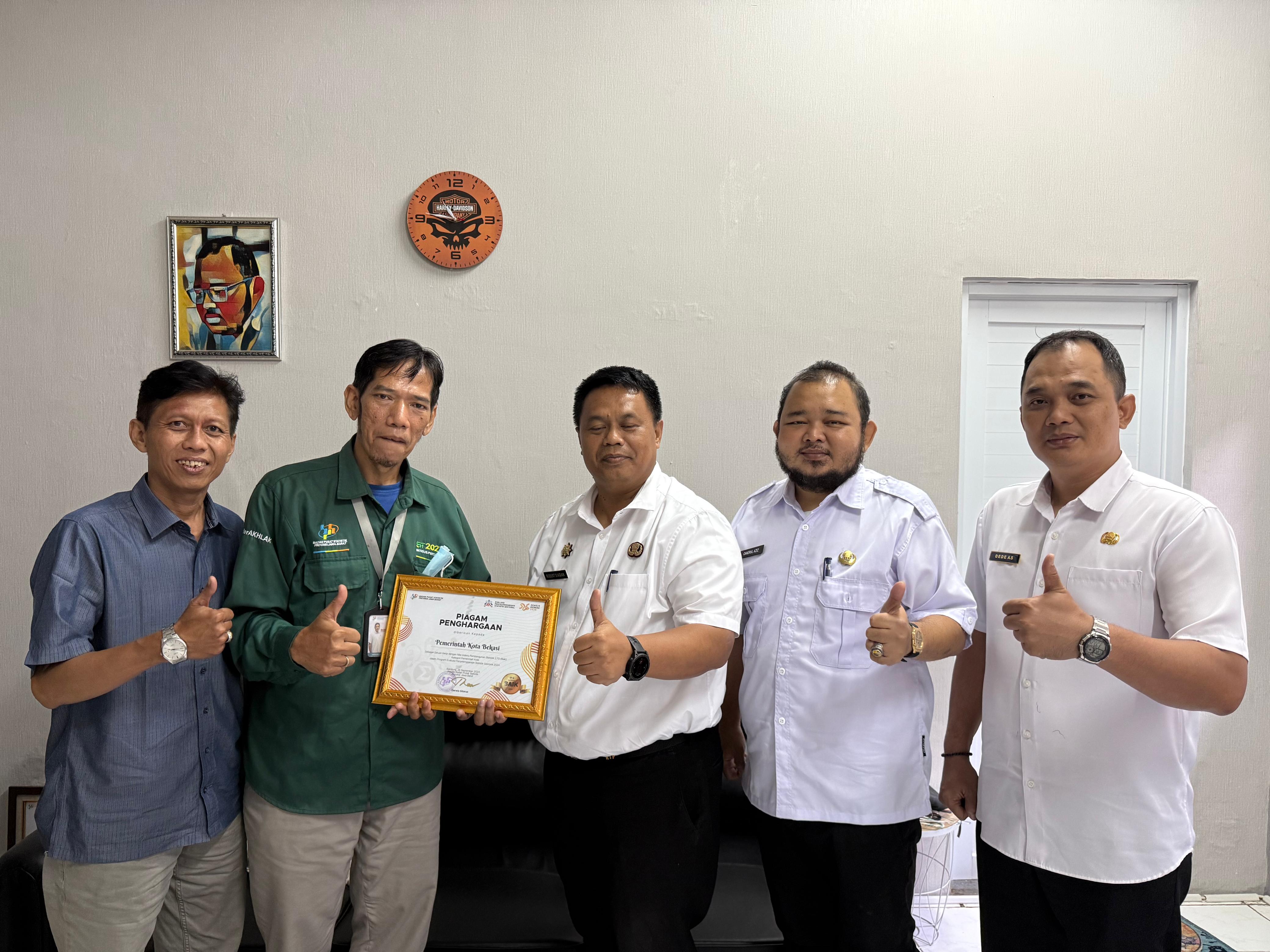 Pemkot Bekasi Raih Nilai Baik dalam Statistik Sektoral