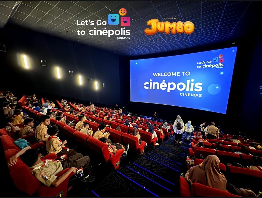 Dukung Perfilman Nasional dan Tumbuhkan Cinta Film Sejak Dini, Cinépolis Cinemas Tayangkan Film ‘Jumbo’ untuk 13.900 Anak di Seluruh Indonesia
