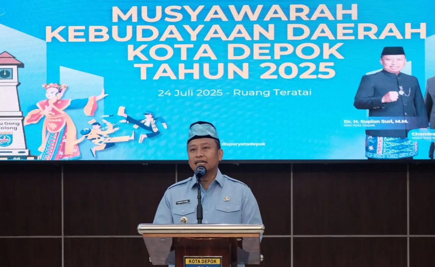 Pemkot Depok Gelar Musyawarah Kebudayaan, Supian Suri Apresiasi untuk Seluruh Tokoh Budaya