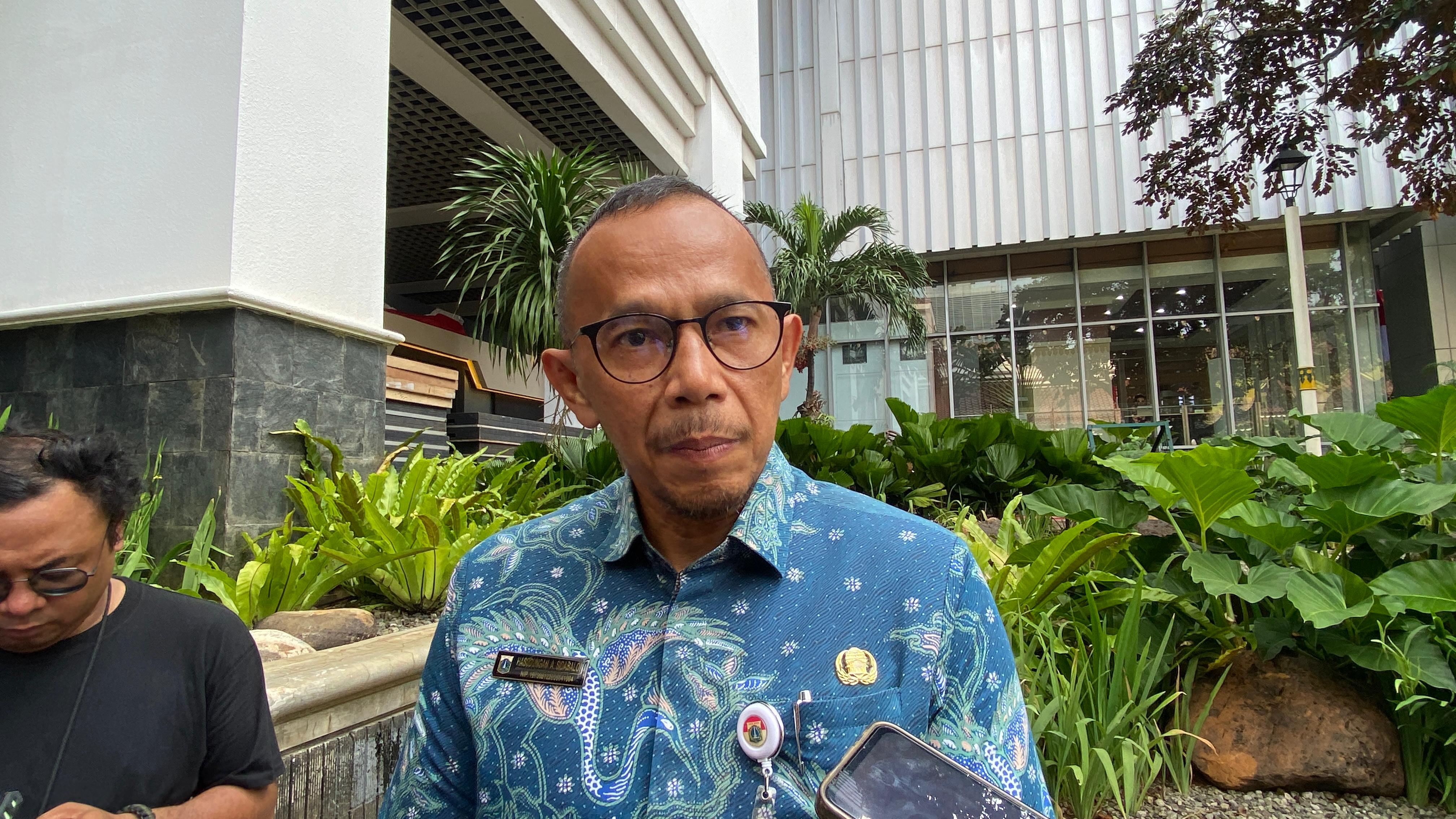 Kepala Dinas Ketahanan Pangan, Kelautan dan Pertanian (KPKP) DKI Jakarta Hasudungan Sidabalok di Jakarta, Senin (1/9).