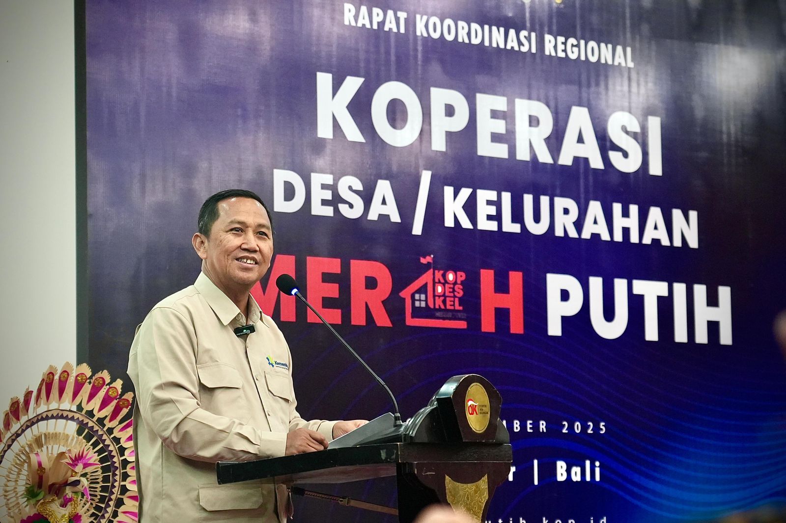 Seskemenkop Ahmad Zabadi Sosialisasikan Skema Pembiayaan Kopdes Merah Putih lewat Rakor Perdana